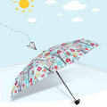 Very Small Travel Sun Rain Windproof Compact Tote Mini 5 Folding Umbrella